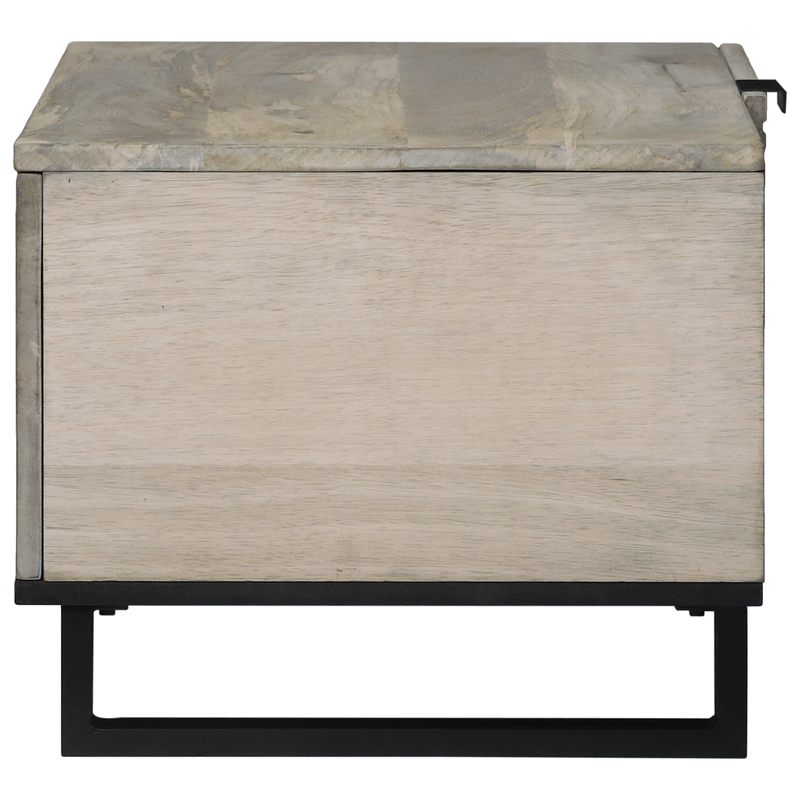 Casa si Gradina - Mobilier - Mese si birouri - Masute de cafea - Masa de cafea Alb, Negru 80 x 50 x 40 cm Lemn de mango solid - Infinity.ro