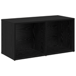 Casa si Gradina - Mobilier - Comode si corpuri - Comode - Set comoda TV cu raft 4 pcs Stejar negru 72 x 35 x 36.5 cm - Infinity.ro
