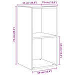 Casa si Gradina - Mobilier - Comode si corpuri - Comode - Set comoda TV cu raft 4 pcs Stejar negru 72 x 35 x 36.5 cm - Infinity.ro
