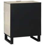 Casa si Gradina - Mobilier - Comode si corpuri - Noptiere - Noptiere cu sertar Alb si negru 50 x 33 x 60 cm - Infinity.ro