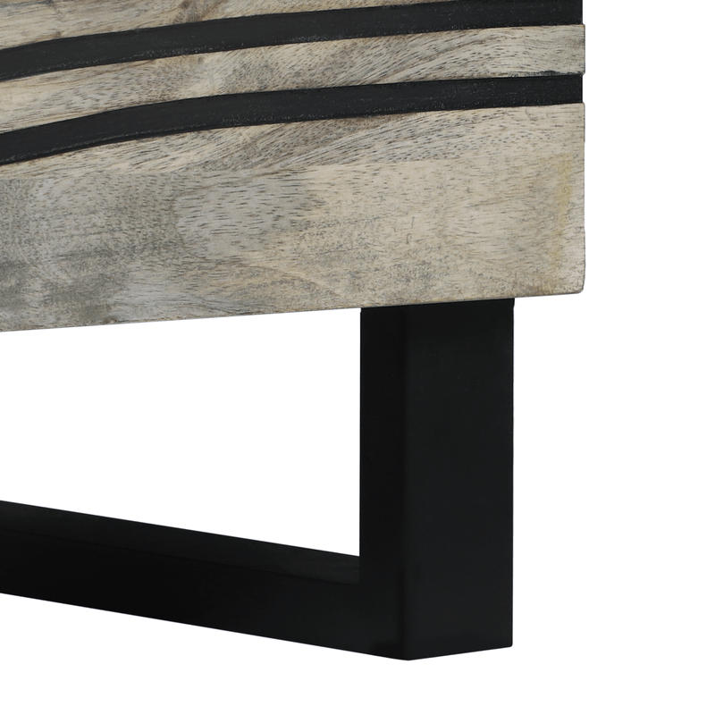 Casa si Gradina - Mobilier - Comode si corpuri - Noptiere - Noptiere cu sertar Alb si negru 50 x 33 x 60 cm - Infinity.ro