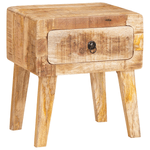 Casa si Gradina - Mobilier - Mese si birouri - Masute de cafea - Mese de capat Maro 40 x 32 x 46 cm Lemn masiv de mango - Infinity.ro