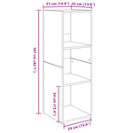 Casa si Gradina - Mobilier - Comode si corpuri - Comode - Set comoda TV cu raft 2 pcs Stejar artisanal 107 x 35 x 37 cm - Infinity.ro