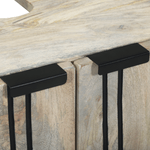 Casa si Gradina - Mobilier - Mobilier baie - Comode baie - Dulap de chiuveta cu raft cu depozitare cu usa Maro, Negru 62 x 33 x 58 cm - Infinity.ro