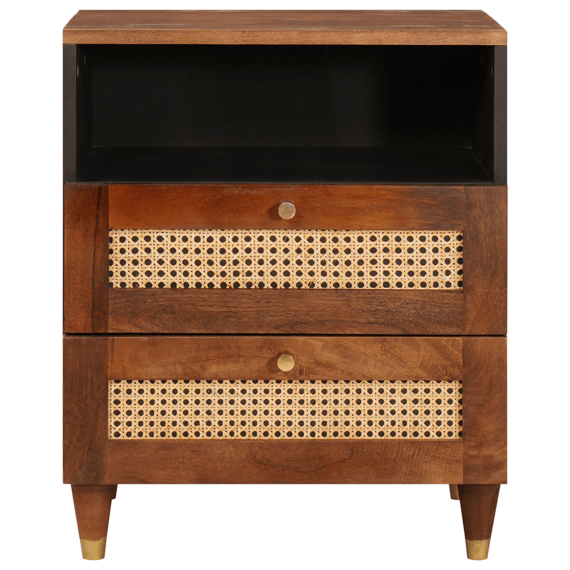 Casa si Gradina - Mobilier - Comode si corpuri - Noptiere - Noptiere Maro Ratan si lemn de mango solid - Infinity.ro