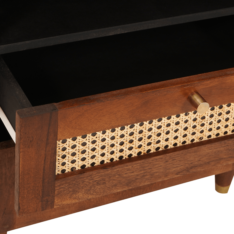 Casa si Gradina - Mobilier - Comode si corpuri - Noptiere - Noptiere Maro Ratan si lemn de mango solid - Infinity.ro