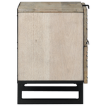 Casa si Gradina - Mobilier - Comode si corpuri - Noptiere - Noptiere cu sertar Alb si negru 40 x 33.5 x 46 cm - Infinity.ro