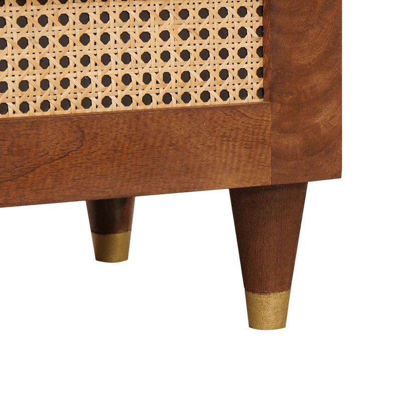 Casa si Gradina - Mobilier - Comode si corpuri - Noptiere - Noptiere Maro Ratan si lemn de mango solid - Infinity.ro