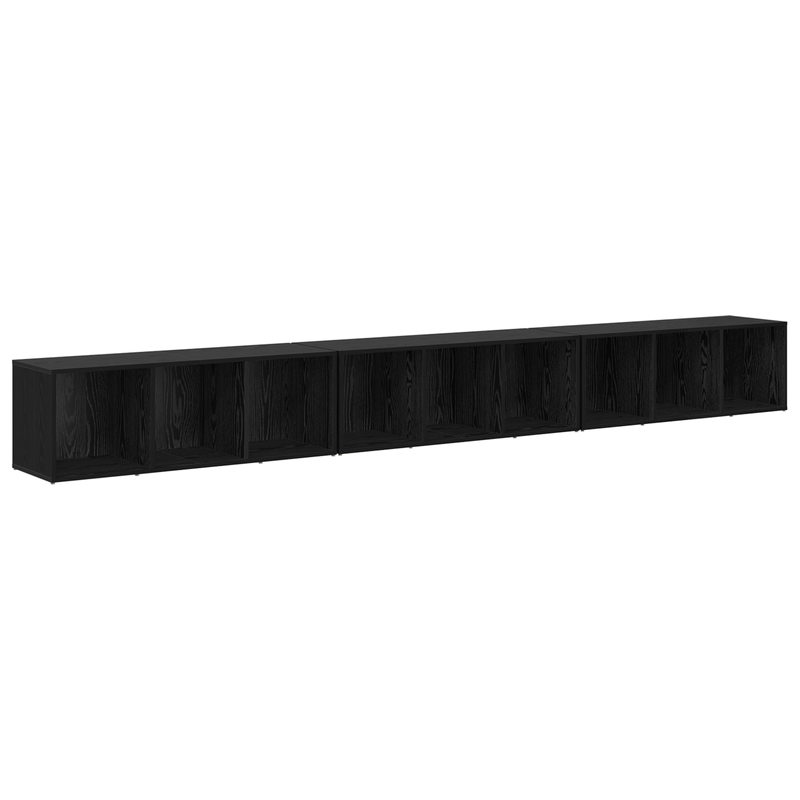 Casa si Gradina - Mobilier - Comode si corpuri - Comode - Cabinet TV 3 pcs Stejar negru 37 x 35 x 107.5 cm - Infinity.ro