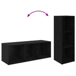 Casa si Gradina - Mobilier - Comode si corpuri - Comode - Cabinet TV 3 pcs Stejar negru 37 x 35 x 107.5 cm - Infinity.ro