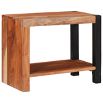 Casa si Gradina - Mobilier - Biblioteci si rafturi - Biblioteci - Biblioteca Maro, Negru 50 x 30 x 40 cm Lemn Solid de Acacia - Infinity.ro