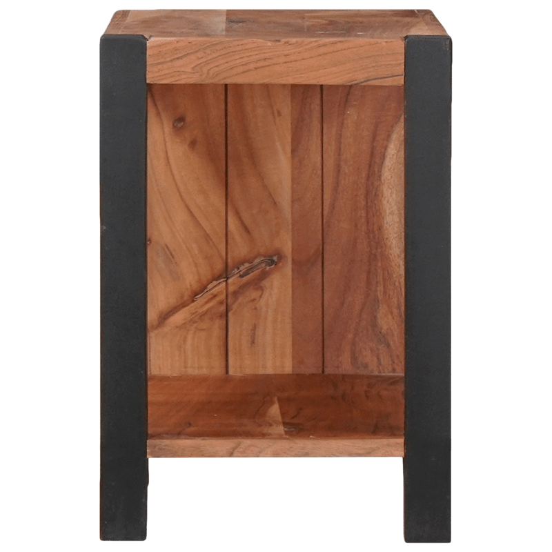 Casa si Gradina - Mobilier - Biblioteci si rafturi - Biblioteci - Biblioteca Maro, Negru 50 x 30 x 40 cm Lemn Solid de Acacia - Infinity.ro