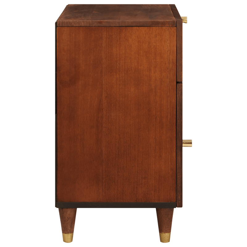 Casa si Gradina - Mobilier - Comode si corpuri - Noptiere - Noptiere Maro Ratan si Lemn Solid de Mango - Infinity.ro