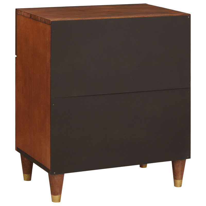 Casa si Gradina - Mobilier - Comode si corpuri - Noptiere - Noptiere Maro Ratan si Lemn Solid de Mango - Infinity.ro
