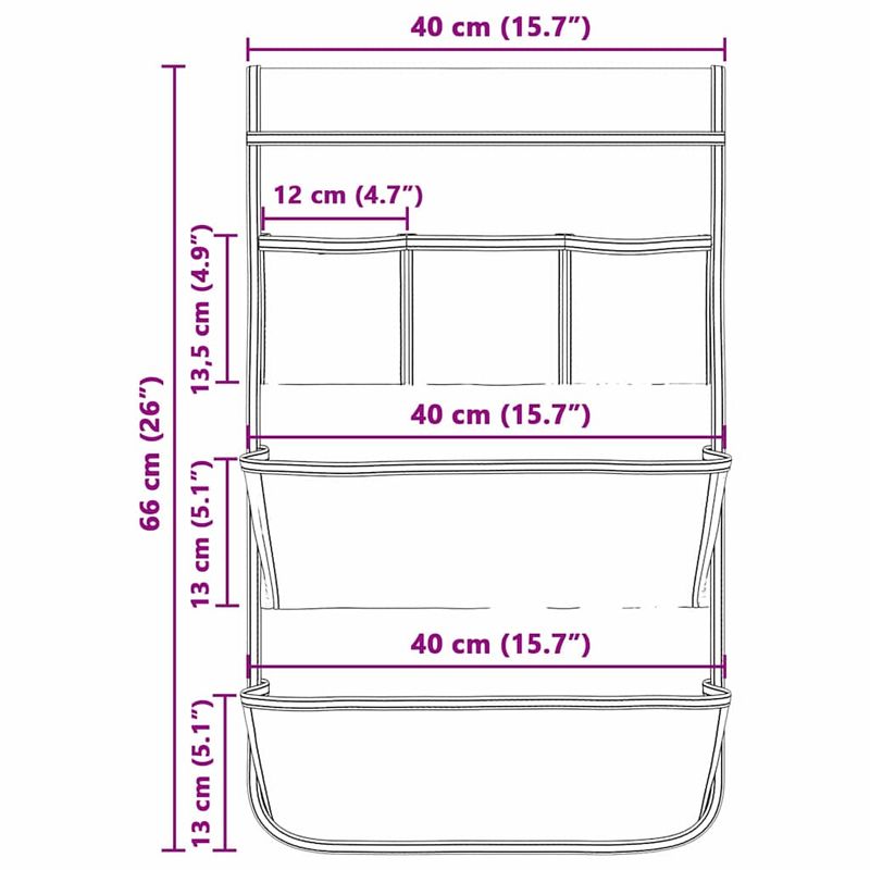 Sport si Outdoor - Camping - Accesorii corturi - Sac de depozitare cu depozitare Gri 66 x 40 cm oxford - Infinity.ro