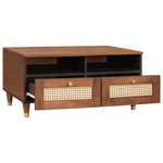 Casa si Gradina - Mobilier - Mese si birouri - Masute de cafea - Masute de cafea cu sertar cu raft cu depozitare Maro 80 x 54 x 40 cm - Infinity.ro