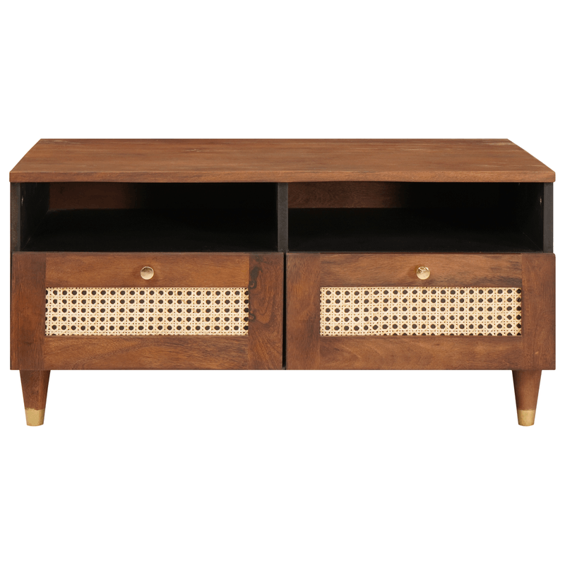Casa si Gradina - Mobilier - Mese si birouri - Masute de cafea - Masute de cafea cu sertar cu raft cu depozitare Maro 80 x 54 x 40 cm - Infinity.ro