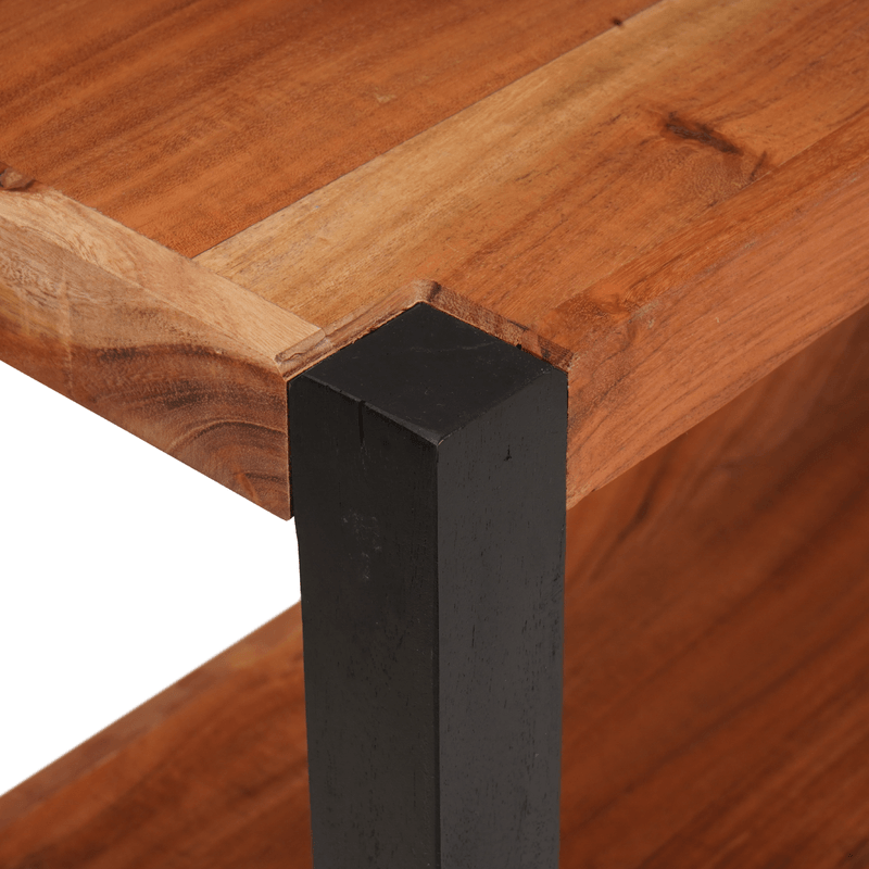 Casa si Gradina - Mobilier - Biblioteci si rafturi - Biblioteci - Biblioteca Maro, Negru 80 x 30 x 110 cm Lemn Solid de Acacia - Infinity.ro