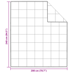 Casa si Gradina - Textile si covoare - Pături și cuverturi - Pături - Duvet de iarna Alb 200 x 240 cm Poliester piersiciu de 105gsm - Infinity.ro