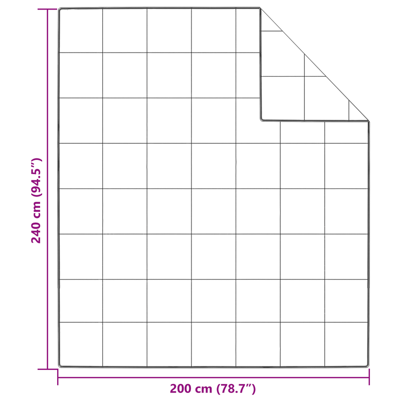 Casa si Gradina - Textile si covoare - Pături și cuverturi - Pături - Duvet de iarna Alb 200 x 240 cm Poliester piersiciu de 105gsm - Infinity.ro