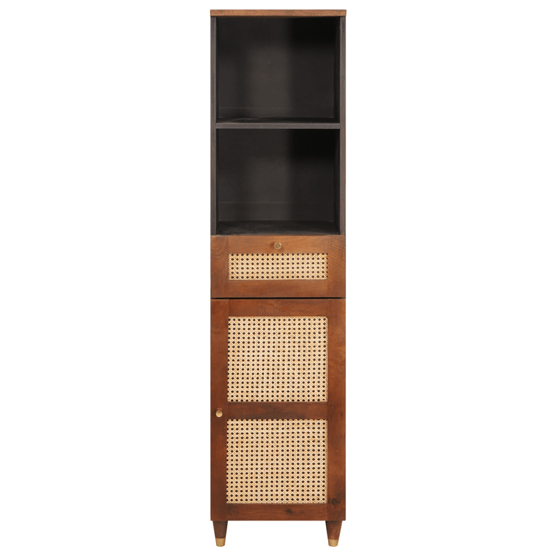 Casa si Gradina - Mobilier - Biblioteci si rafturi - Rafturi - Bufet cu sertar cu raft cu depozitare cu usa Maro 38 x 33.5 x 160 cm - Infinity.ro
