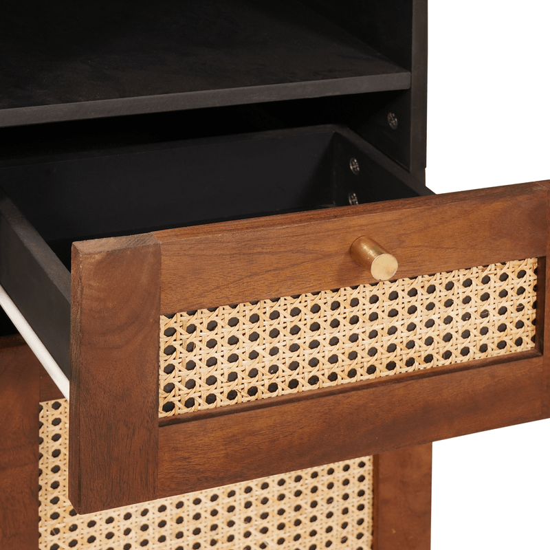 Casa si Gradina - Mobilier - Biblioteci si rafturi - Rafturi - Bufet cu sertar cu raft cu depozitare cu usa Maro 38 x 33.5 x 160 cm - Infinity.ro