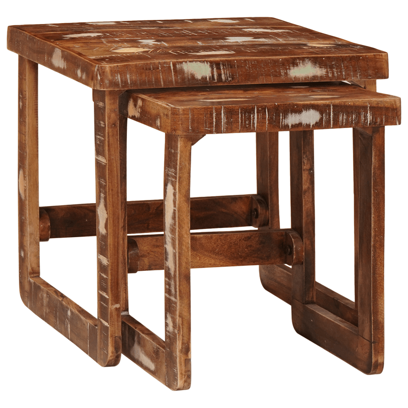 Casa si Gradina - Mobilier - Mese si birouri - Masute de cafea - Mese de capat Multicolour Lemn masiv reciclat - Infinity.ro