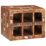 Casa si Gradina - Bucatarie si vesela - Accesorii bar - Suporturi bauturi - Raft pentru vin Maro 44 x 30 x 35 cm Lemn solid recuperat - Infinity.ro