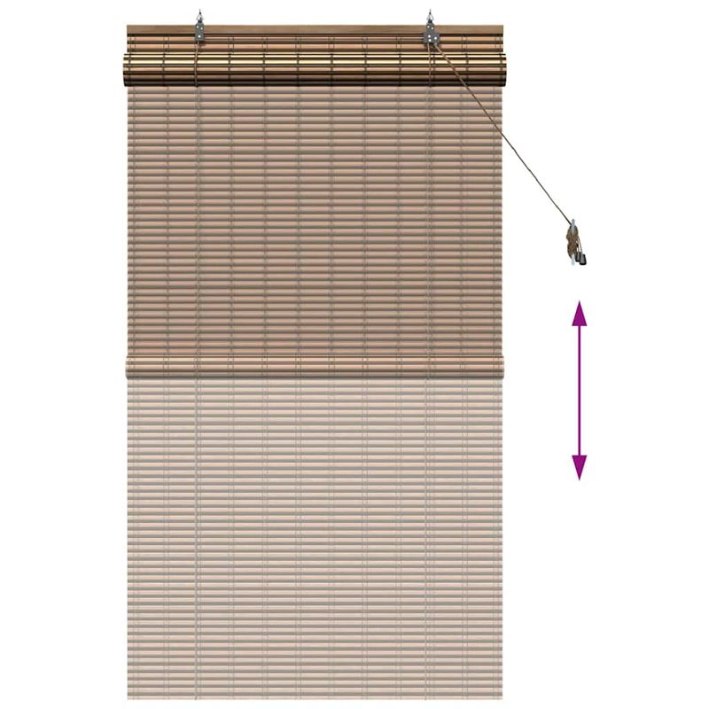 Casa si Gradina - Textile si covoare - Rulouri si jaluzele - Jaluzele si Rulouri pentru Fereastra Maro 80 x 160 cm Bambus - Infinity.ro