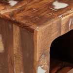 Casa si Gradina - Bucatarie si vesela - Accesorii bar - Suporturi bauturi - Raft pentru vin Maro 44 x 30 x 35 cm Lemn solid recuperat - Infinity.ro