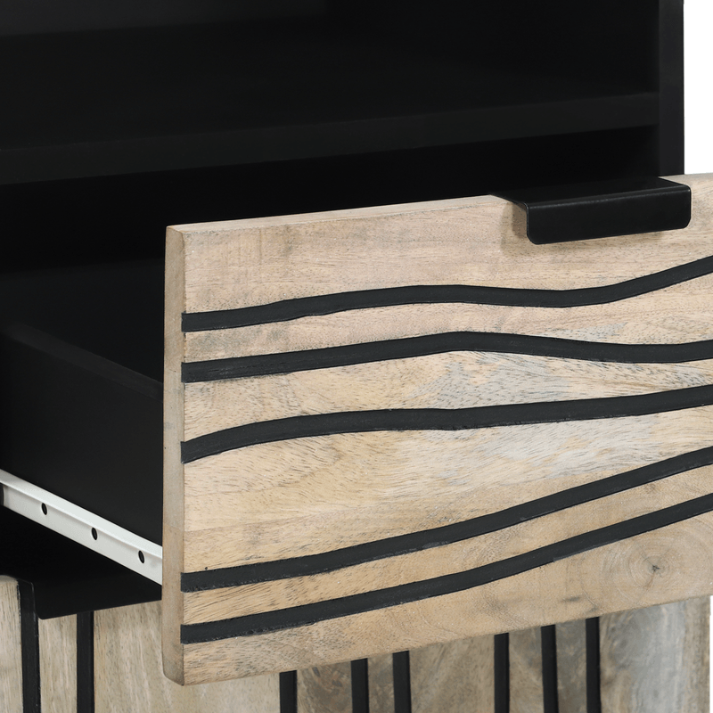 Casa si Gradina - Mobilier - Mobilier baie - Corpuri baie - Dulap de Baie cu sertar cu raft cu depozitare cu usa Maro, Negru 38 x 33.5 x 160 cm - Infinity.ro