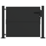 Casa si Gradina - Gradina si terasa - Garduri, panouri si accesorii - Poarta de gradina Negru 100 x 100 cm Otel vopsit in pulbere - Infinity.ro