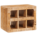 Casa si Gradina - Bucatarie si vesela - Accesorii bar - Suporturi bauturi - Raft pentru vin Maro 44 x 30 x 35 cm Lemn de mango solid - Infinity.ro