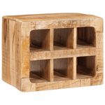 Casa si Gradina - Bucatarie si vesela - Accesorii bar - Suporturi bauturi - Raft pentru vin Maro 44 x 30 x 35 cm Lemn de mango solid - Infinity.ro