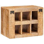 Casa si Gradina - Bucatarie si vesela - Accesorii bar - Suporturi bauturi - Raft pentru vin Maro 44 x 30 x 35 cm Lemn de mango solid - Infinity.ro