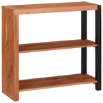 Casa si Gradina - Mobilier - Biblioteci si rafturi - Biblioteci - Biblioteca Maro, Negru 80 x 30 x 110 cm Lemn Solid de Acacia - Infinity.ro