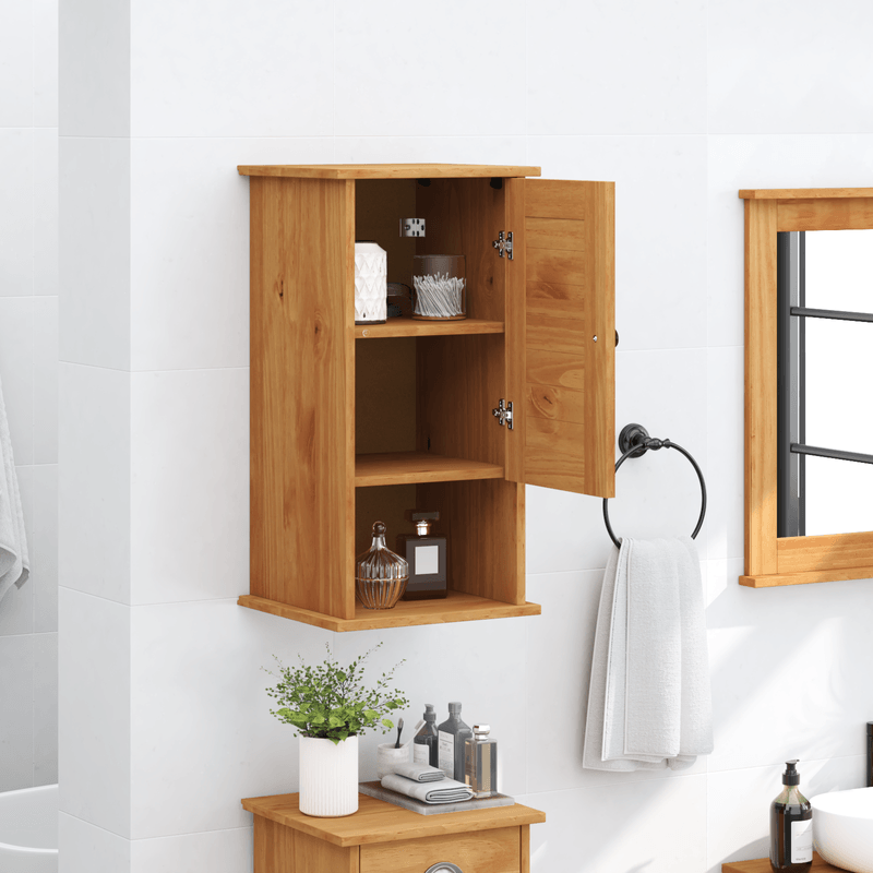 Casa si Gradina - Mobilier - Mobilier baie - Comode baie - Dulap Bathroom Montat pe Perete maro miere 37 x 34 x 71.5 cm - Infinity.ro