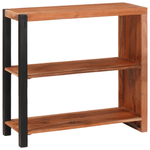Casa si Gradina - Mobilier - Biblioteci si rafturi - Biblioteci - Biblioteca Maro, Negru 80 x 30 x 110 cm Lemn Solid de Acacia - Infinity.ro