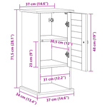 Casa si Gradina - Mobilier - Mobilier baie - Comode baie - Dulap Bathroom Montat pe Perete maro miere 37 x 34 x 71.5 cm - Infinity.ro