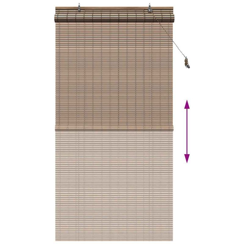 Casa si Gradina - Textile si covoare - Rulouri si jaluzele - Jaluzele si Rulouri pentru Fereastra Maro 110 x 220 cm Bambus - Infinity.ro