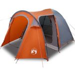 Sport si Outdoor - Camping - Corturi camping - Cort cu dome cu acoperis cu depozitare cu aerisire de aer Gri si Portocalie - Infinity.ro