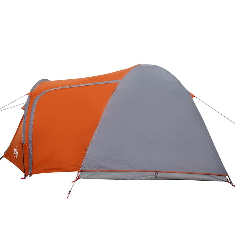 Sport si Outdoor - Camping - Corturi camping - Cort cu dome cu acoperis cu depozitare cu aerisire de aer Gri si Portocalie - Infinity.ro