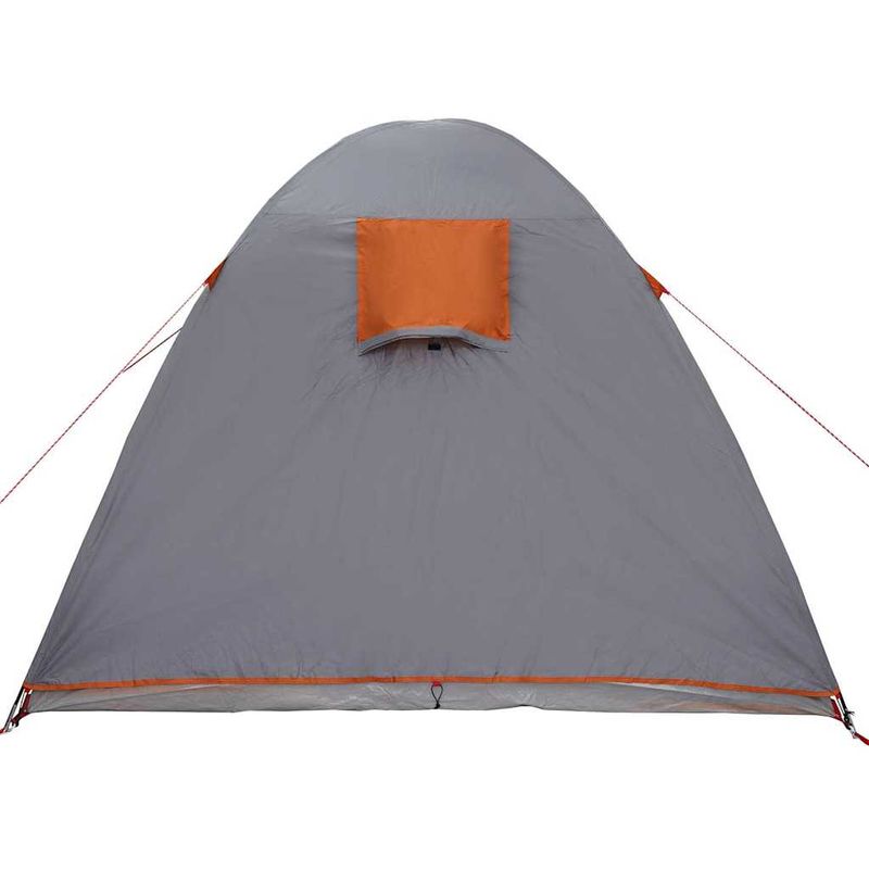 Sport si Outdoor - Camping - Corturi camping - Cort cu dome cu acoperis cu depozitare cu aerisire de aer Gri si Portocalie - Infinity.ro