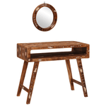 Casa si Gradina - Mobilier - Comode si corpuri - Masute de toaleta - Mese de toaleta pentru dormitor cu raft Lemn recuperat solid - Infinity.ro