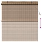 Casa si Gradina - Textile si covoare - Rulouri si jaluzele - Jaluzele si Rulouri pentru Fereastra Maro 140 x 160 cm Bambus - Infinity.ro