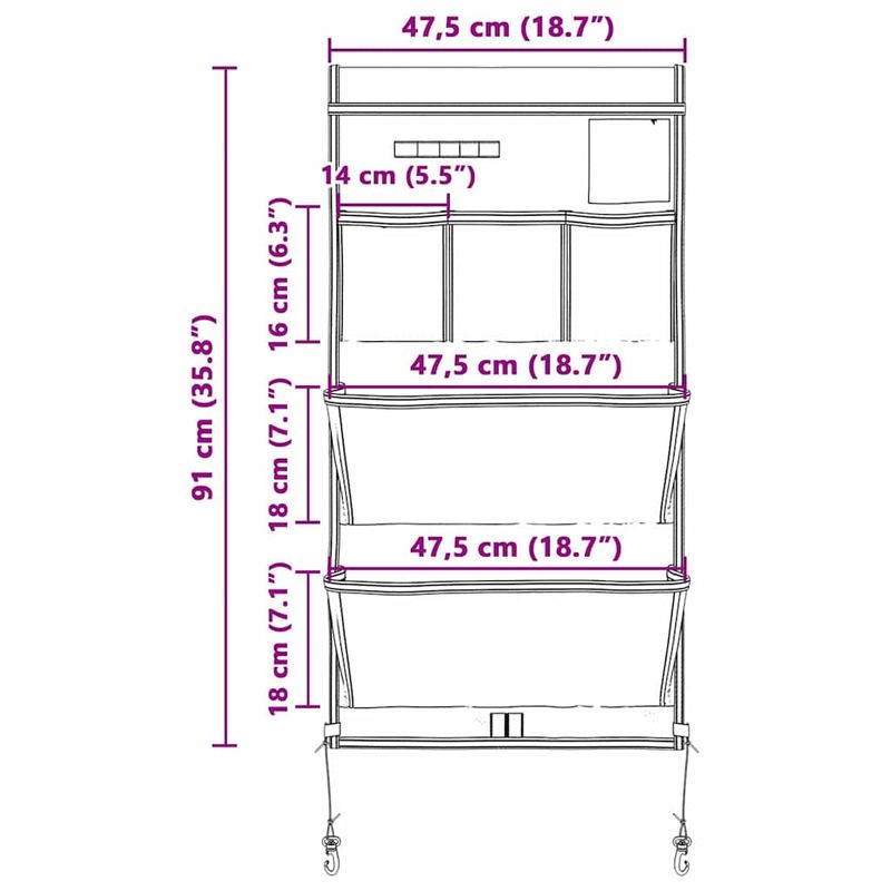 Sport si Outdoor - Camping - Accesorii corturi - Sac de depozitare cu depozitare 91 x 47.5 cm Oxford - Infinity.ro