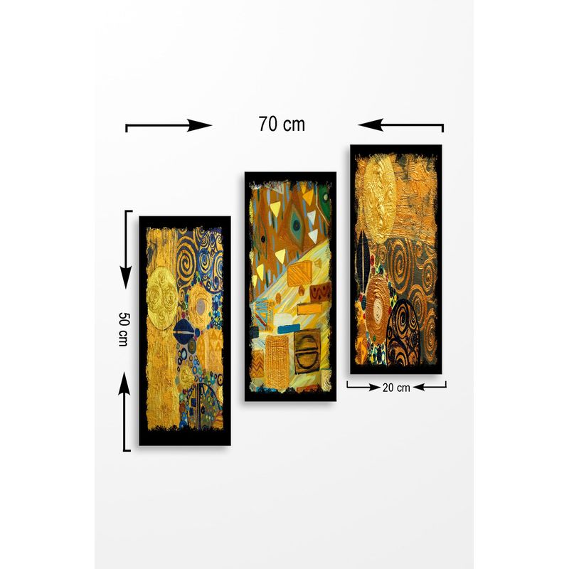 Casa si Gradina - Decoratiuni - Tablouri - Tablou decorativ, Wallxpert, mdf, multicolor, 70x50 cm, set 3 piese, 537MRV5116 - Infinity.ro