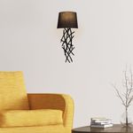 Casa si Gradina - Corpuri si surse de iluminat - Plafoniere, aplice si spoturi - Aplica, Opviq, fier, negru, 15x28x72 cm - Infinity.ro
