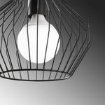 Casa si Gradina - Corpuri si surse de iluminat - Lustre si pendule - Lustra, Opviq, metal, negru, 25x25x116 cm, inaltime reglabila - Infinity.ro