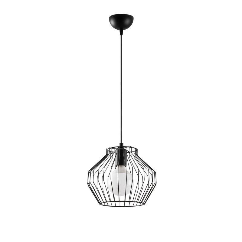 Casa si Gradina - Corpuri si surse de iluminat - Lustre si pendule - Lustra, Opviq, metal, negru, 25x25x116 cm, inaltime reglabila - Infinity.ro
